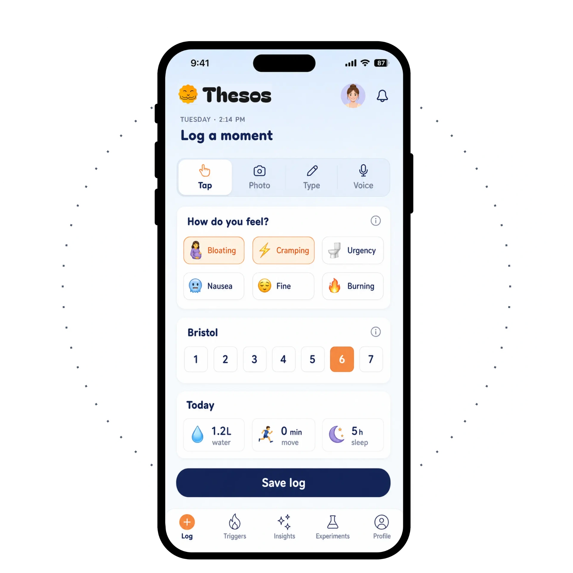 Thesos app screenshot